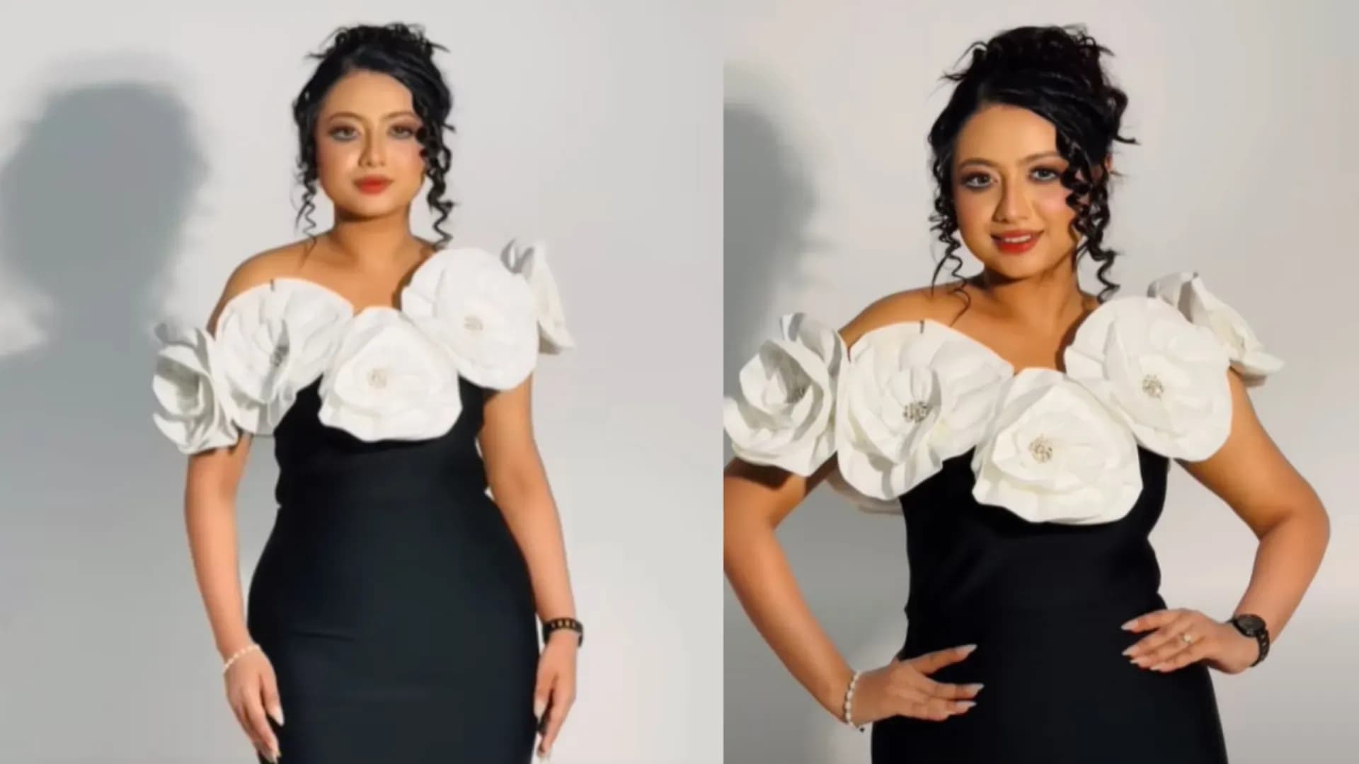 গ্ল্যামারাস লুকে নজর কাড়লেন তমা রশিদ