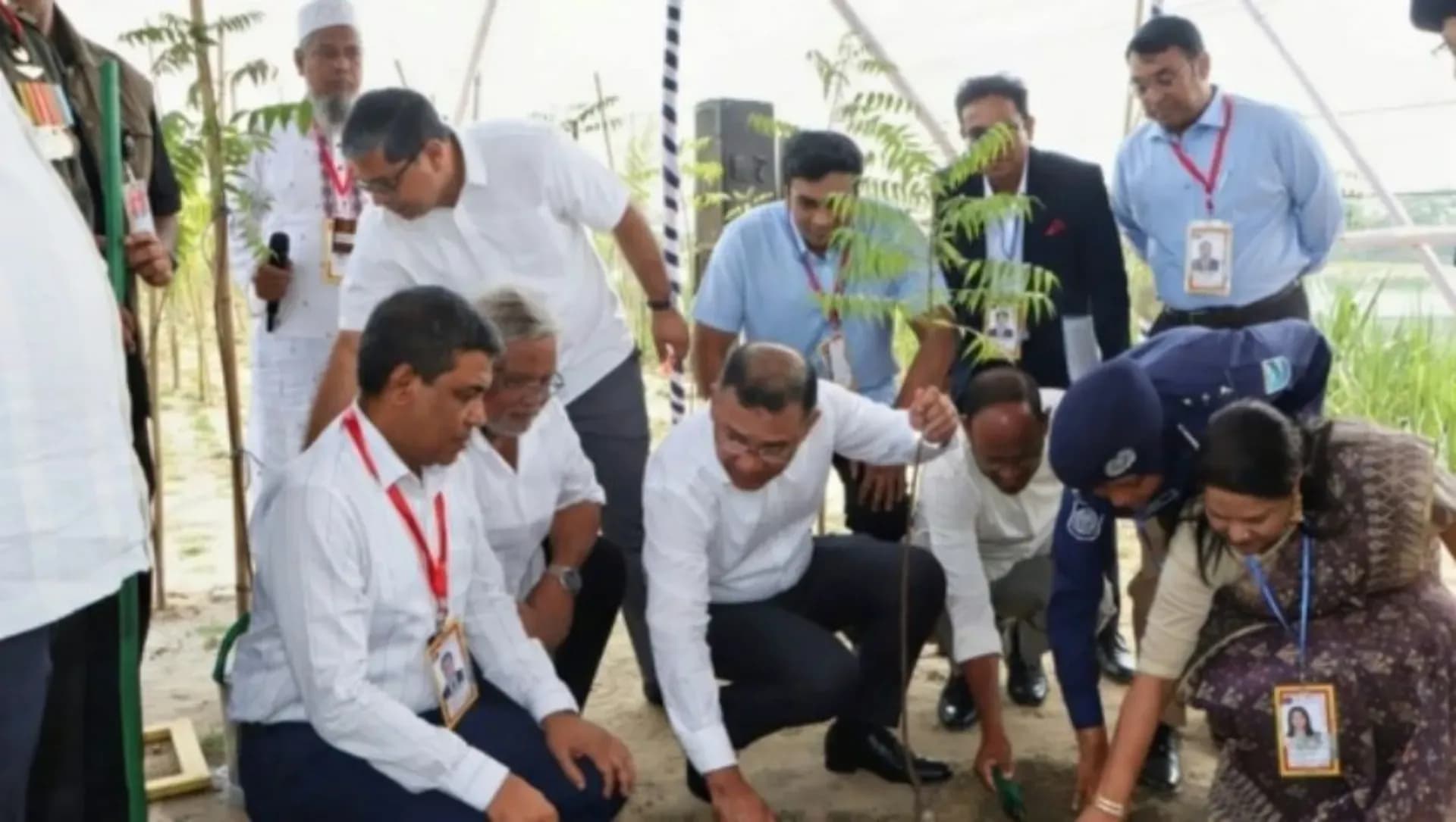 আমিনবাজারে সবুজায়ন কর্মসূচির উদ্বোধন করলেন প্রধানমন্ত্রী